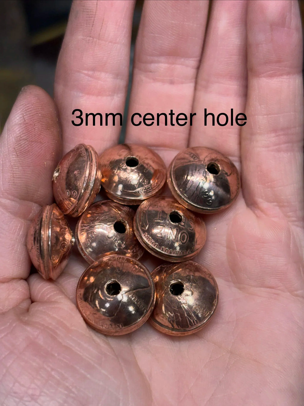 Wheat Penny Saucer Beads