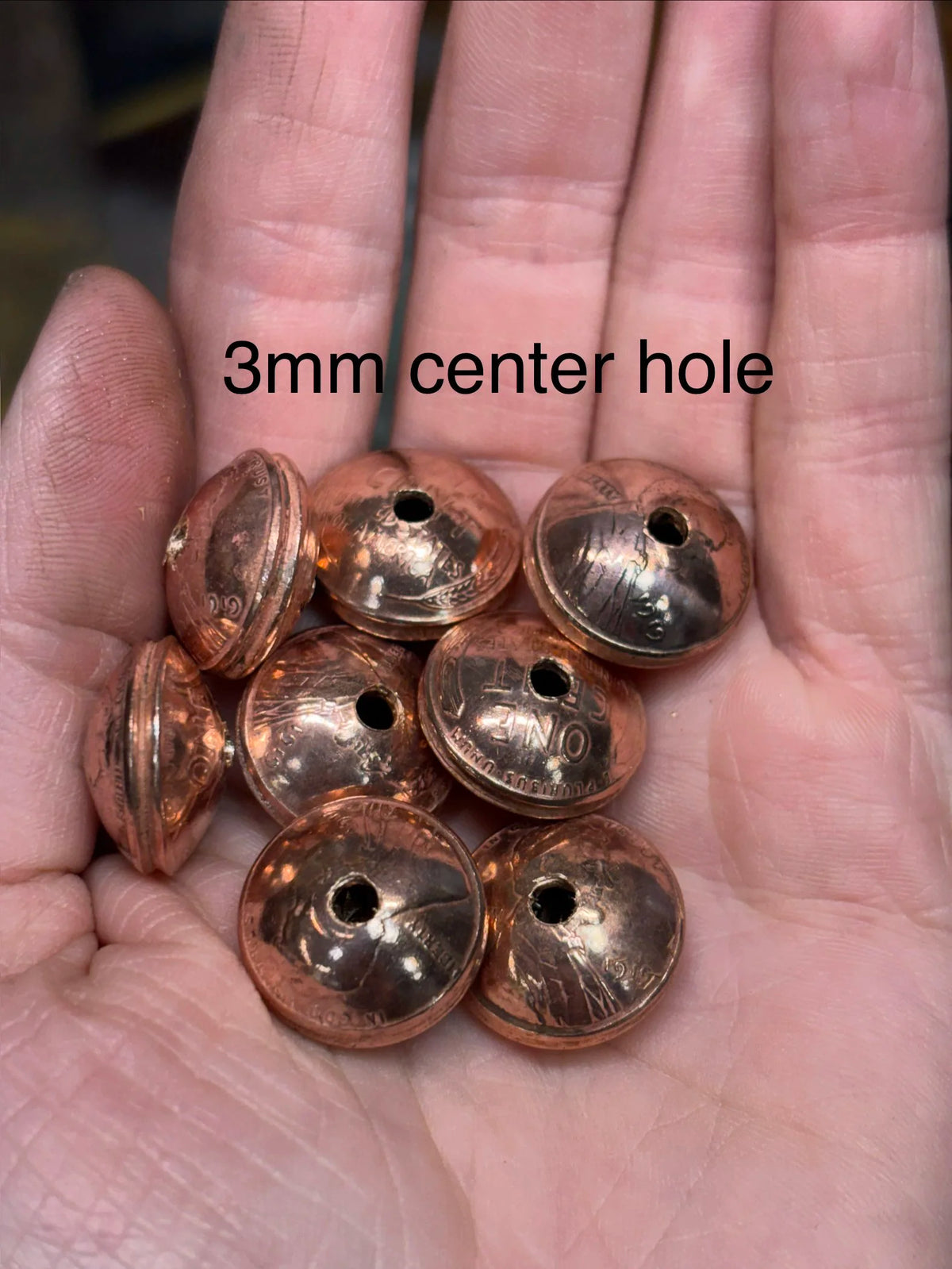 Wheat Penny Saucer Beads