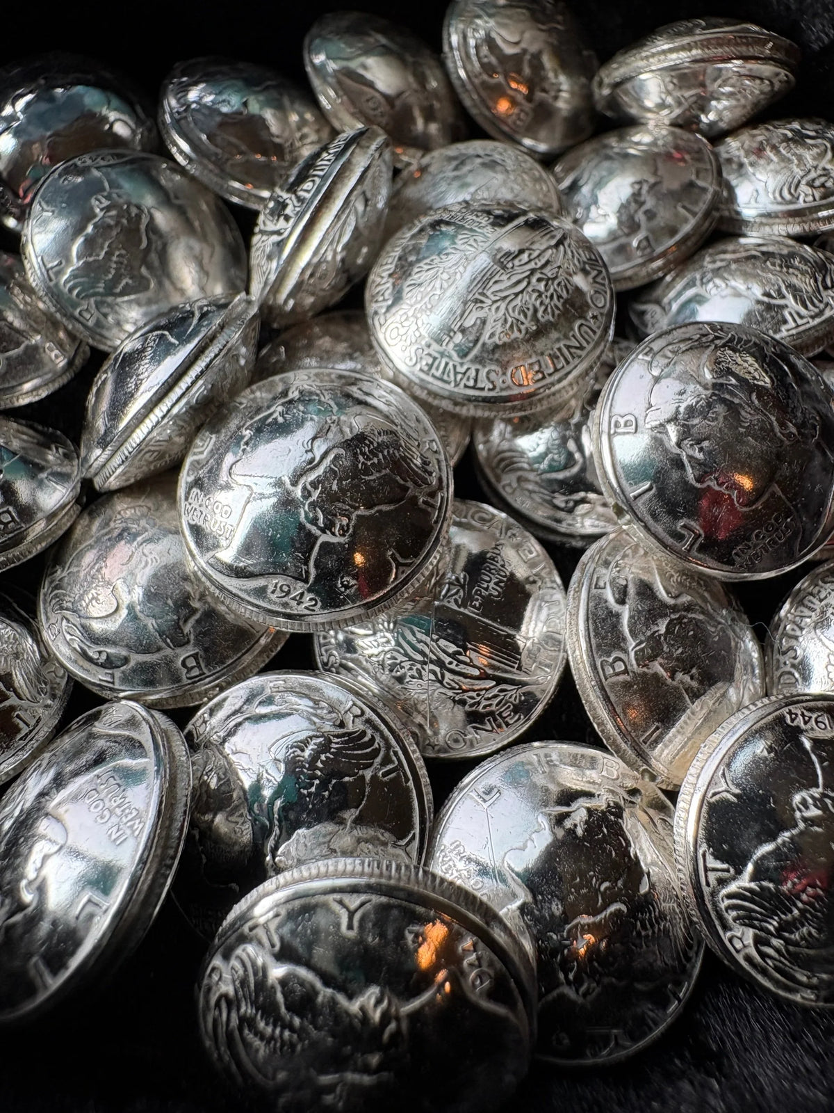 Mercury Dime Beads -made to order