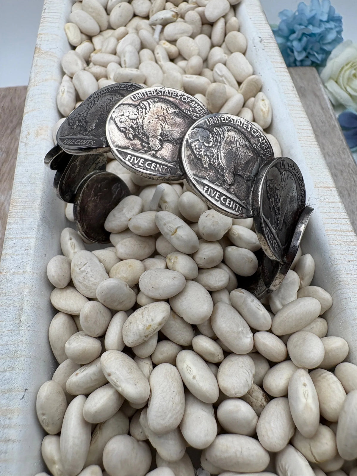 Buffalo Head Coin Cuff