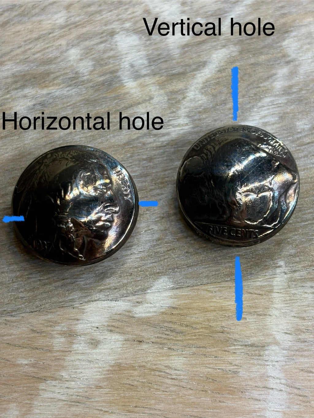 Buffalo Nickel Beads
