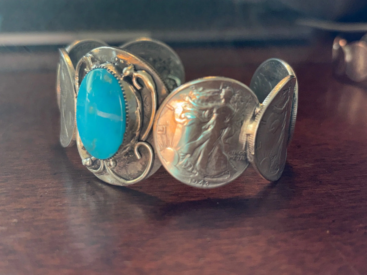 Kingman walking liberty cuff size 8”