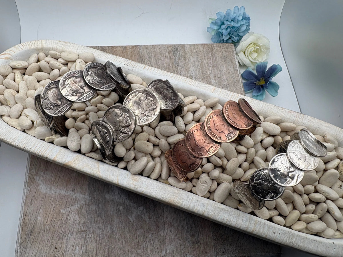 Buffalo Head Coin Cuff