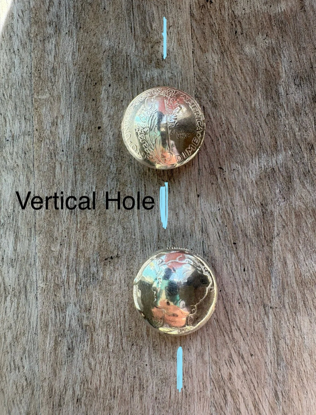 Mercury Dime Beads -made to order