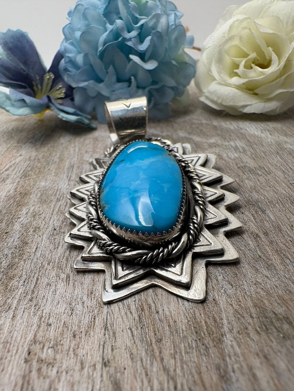 Sunny Skies Kingman Turquoise Pendant