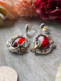 Ocean Dream Garnet Earrings