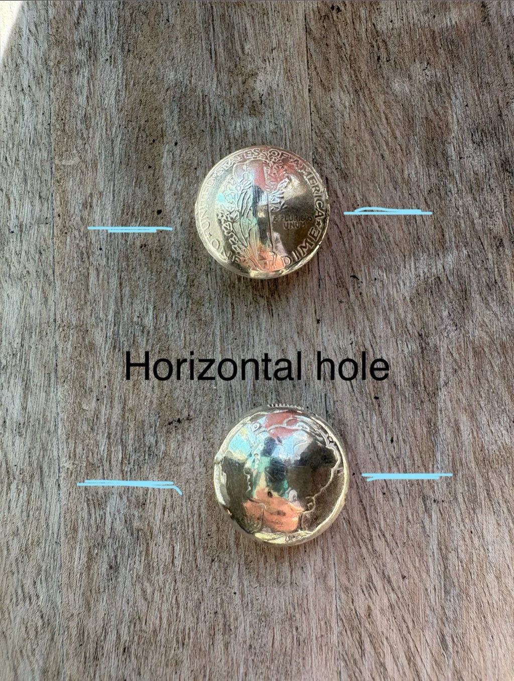Mercury Dime Beads -made to order