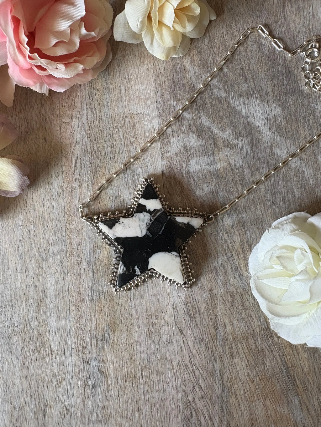 White Buffalo Star Necklace