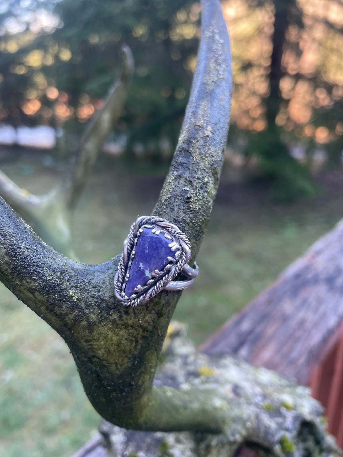 Purple Variscite Ring Size 8