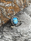 Golden Hills Turquoise Sterling Silver Statement Ring Size 7