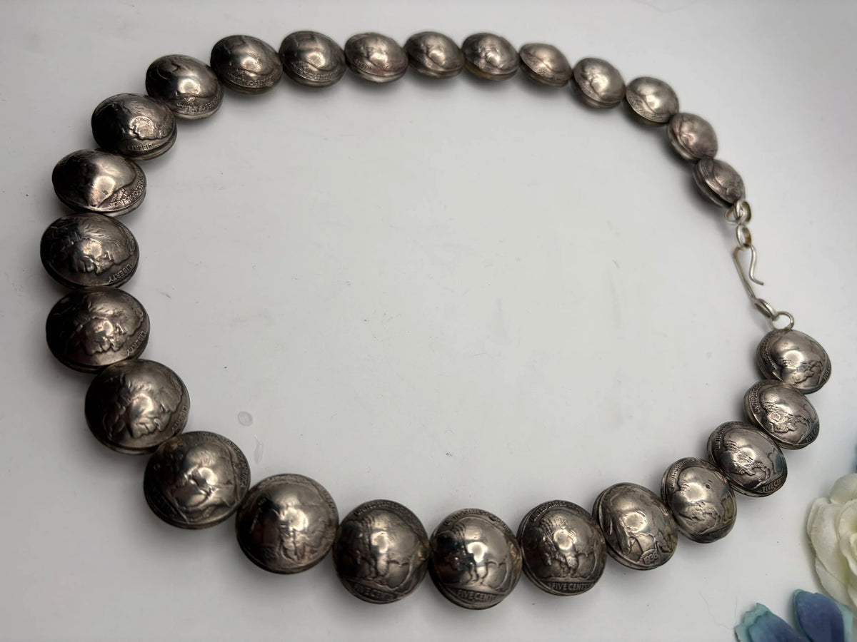 Buffalo Nickel Necklace and Bracelet set - made to order