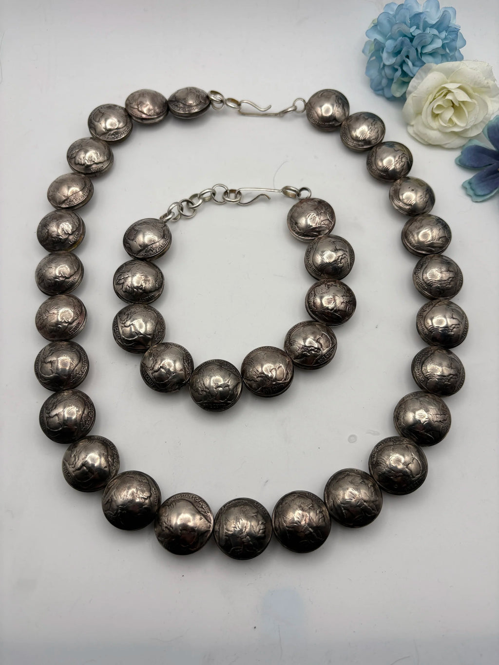Buffalo Nickel Necklace and Bracelet set - made to order