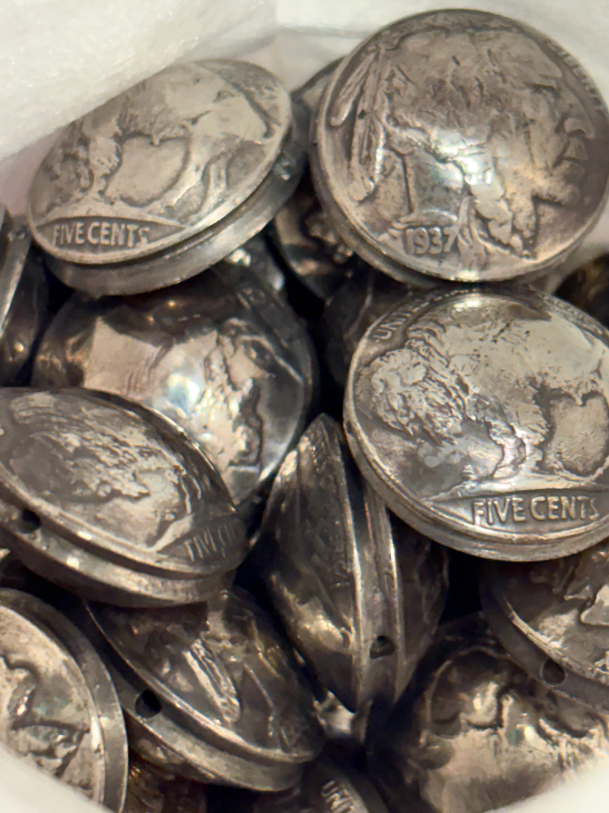 Buffalo Nickel Beads